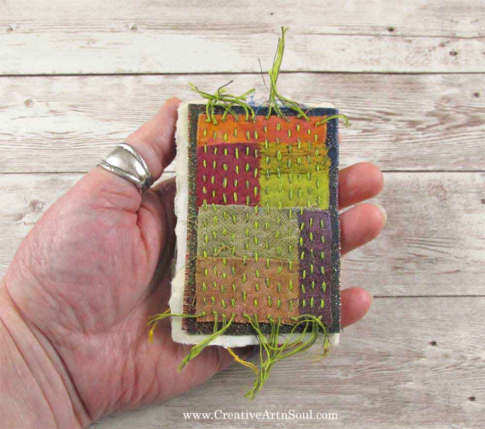 Make Your Own Stitched Mixed Media Mini-Journal